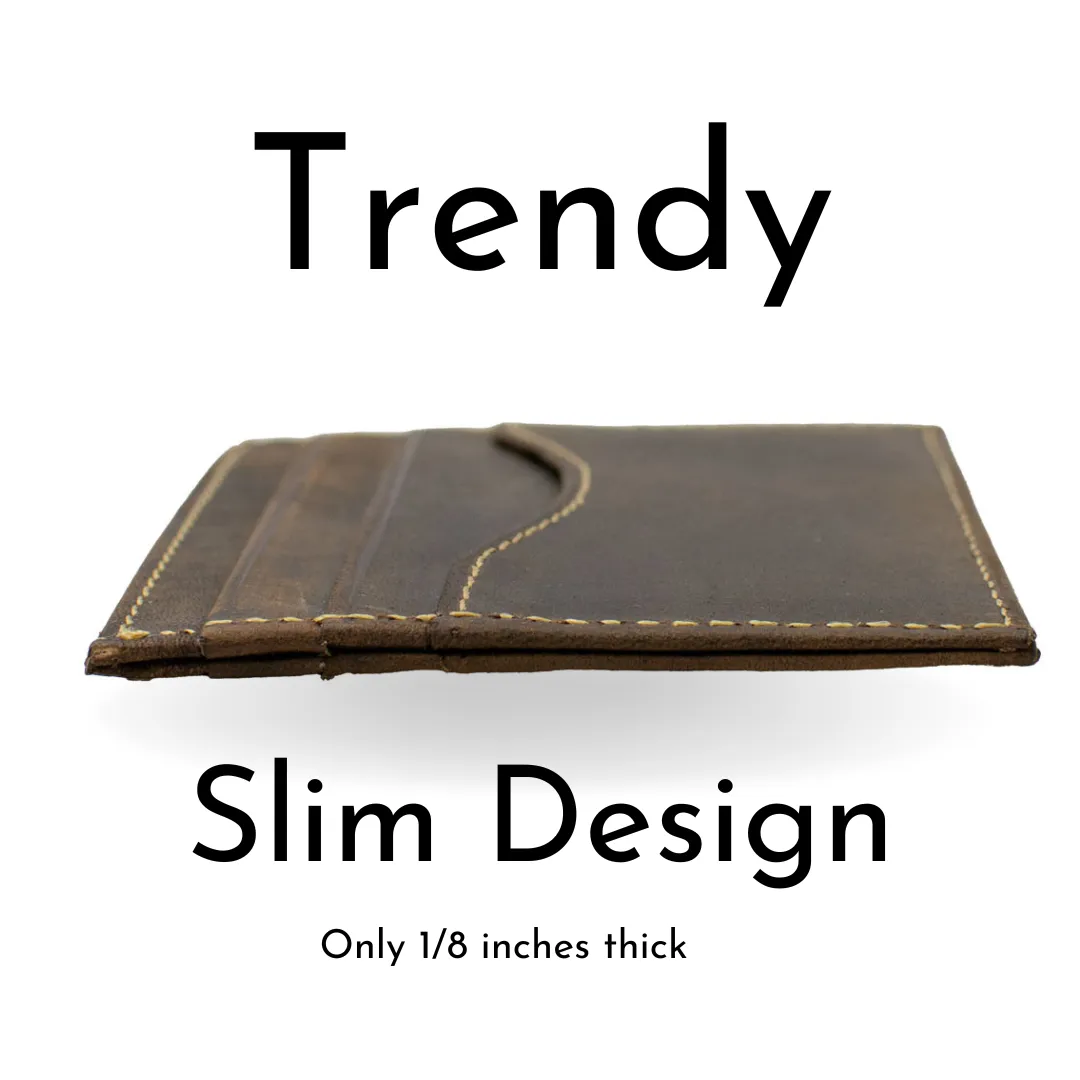 Mt. Pisgah Titanium Distressed Leather Belt & Wallet Set by Nickel Smart®