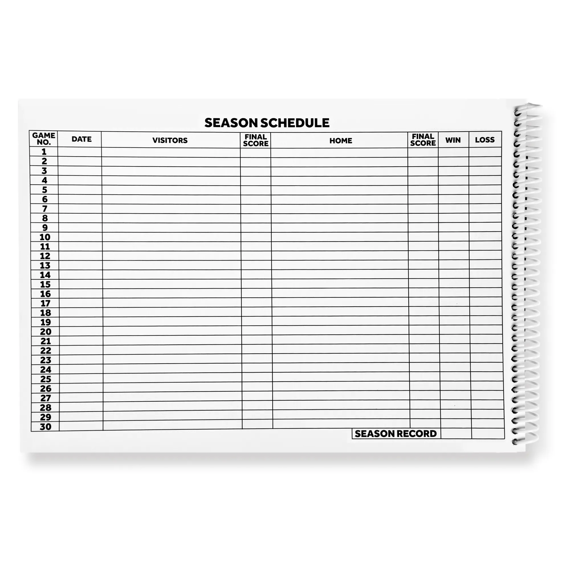 Murray Sporting Goods Volleyball Scorebook - 30 Matches