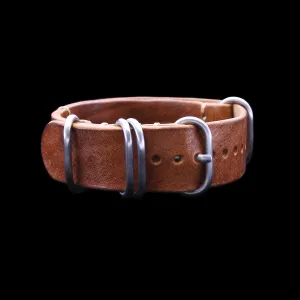 NAT2 Leather Watch Strap, 5-Ring Vintage 403