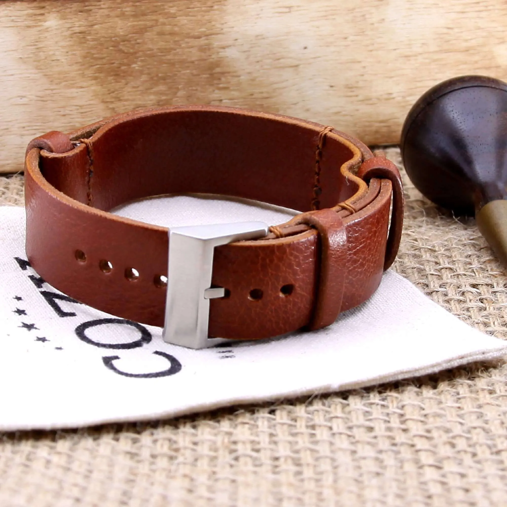 NAT2 Leather Watch Strap, Maremma 503