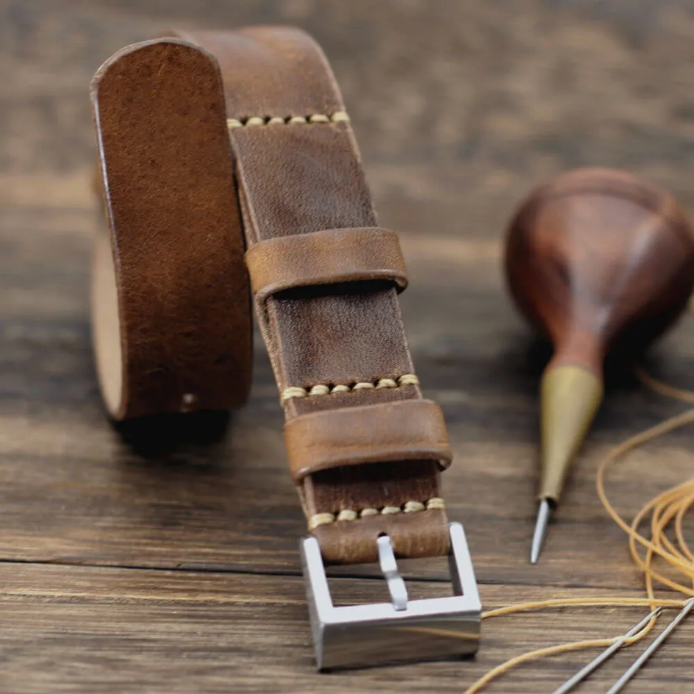 NAT2 Leather Watch Strap, Vintage 402