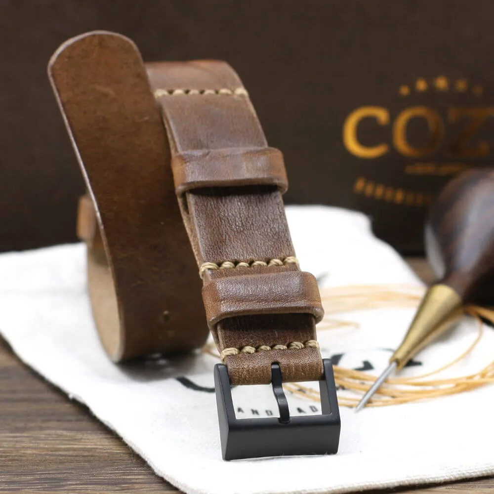 NAT2 Leather Watch Strap, Vintage 402