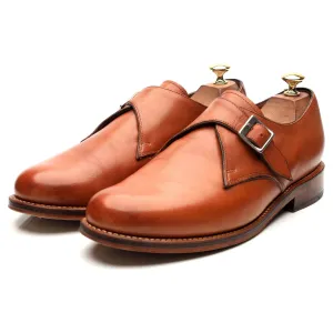 'Nathan' Tan Brown Leather Monk Strap UK 9 G