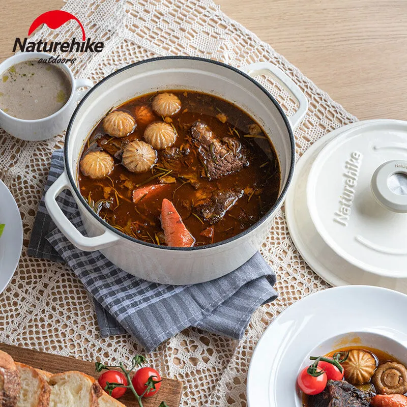 Naturehike - Cast Iron Enamel Pot 24cm - (B-STOCK)