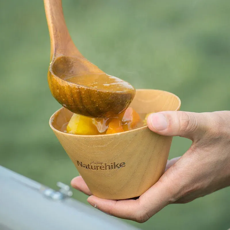 Naturehike - SolidWood Bowl Wooden - Khaki