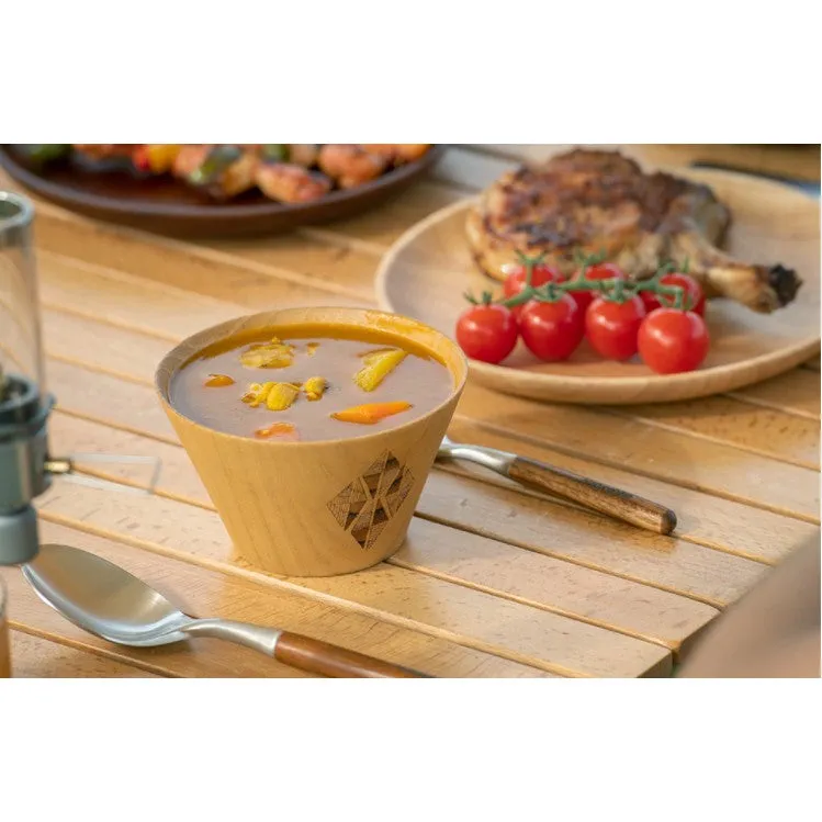 Naturehike - SolidWood Bowl Wooden - Khaki