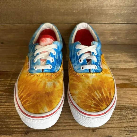 New NWOB Big Kids Vans Era Tie Dye Skateboarding Sneakers Shoes Size 4.5 Y‎