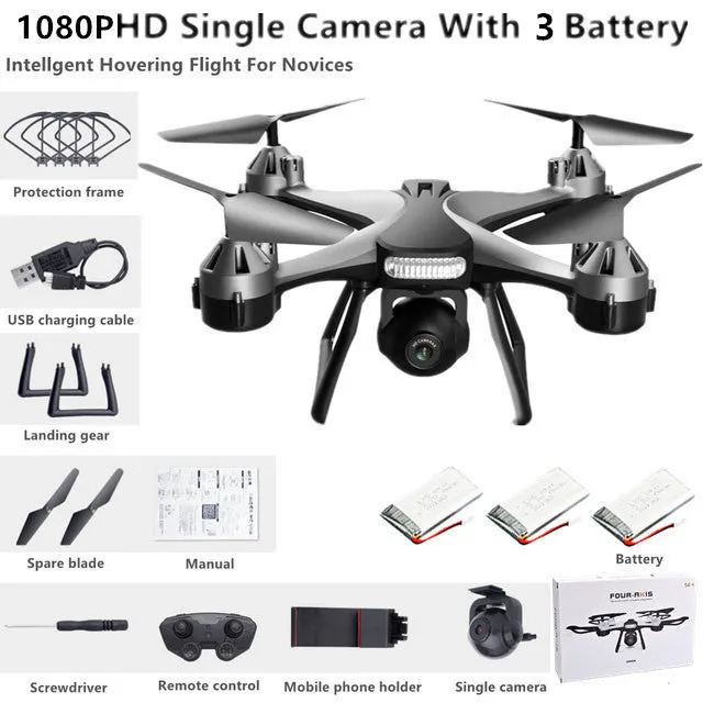 New Quadcopter UAV HD 4K Dual Camera Remote WiFi Controlled Drone