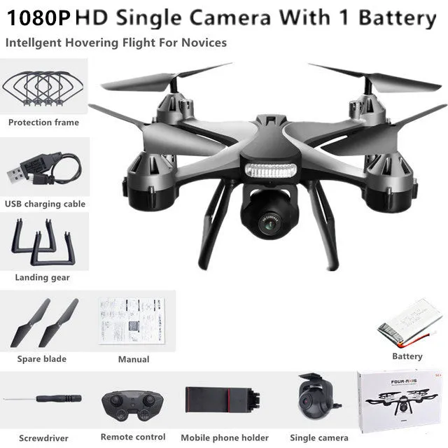 New Quadcopter UAV HD 4K Dual Camera Remote WiFi Controlled Drone