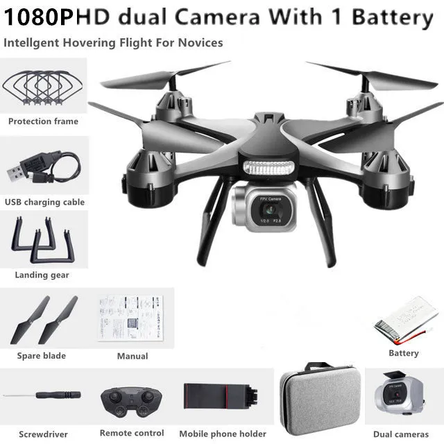 New Quadcopter UAV HD 4K Dual Camera Remote WiFi Controlled Drone