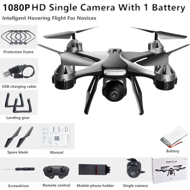 New Quadcopter UAV HD 4K Dual Camera Remote WiFi Controlled Drone