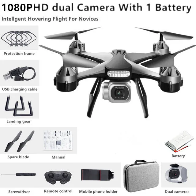 New Quadcopter UAV HD 4K Dual Camera Remote WiFi Controlled Drone