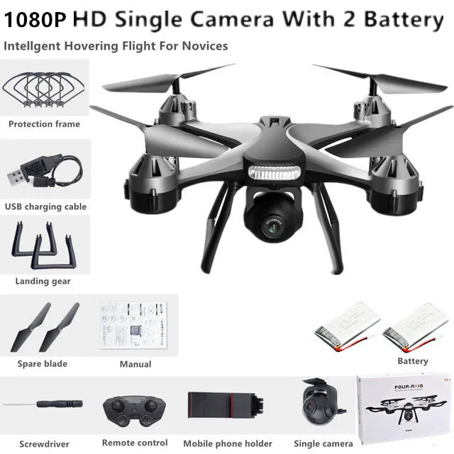 New Quadcopter UAV HD 4K Dual Camera Remote WiFi Controlled Drone