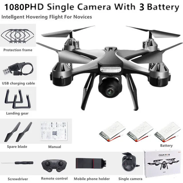 New Quadcopter UAV HD 4K Dual Camera Remote WiFi Controlled Drone