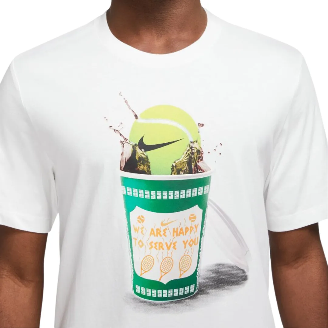 Nike Court Men Tennis Tshirt - White