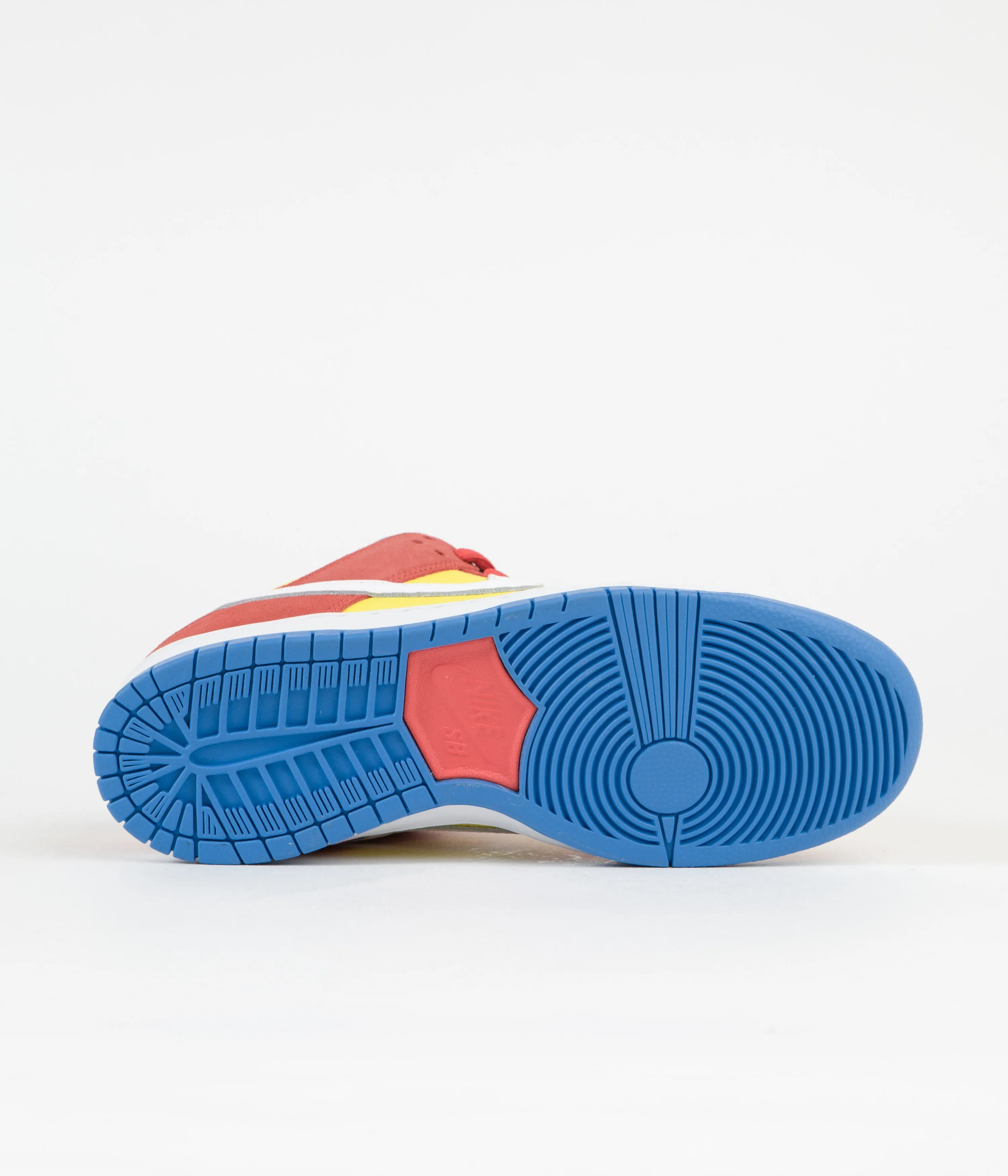 Nike SB Dunk Low Pro 'Bart Simpson' Shoes - Habanero Red / White - Blue Hero