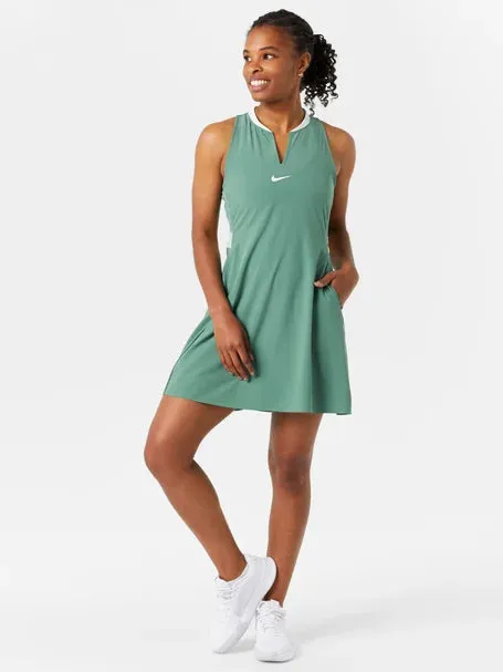 Nike Women's Summer Advantage Tennis Dress (White, Green Or Black) - 2024 NEW ARRIVAL