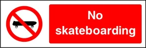 No Skateboarding sign