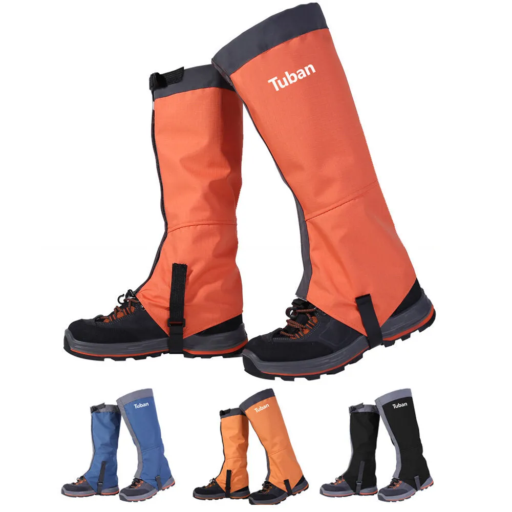 Non-Slip Snow Boots Cover Skiing Gaiters Adjustable Cover Camping Hiking Climbing