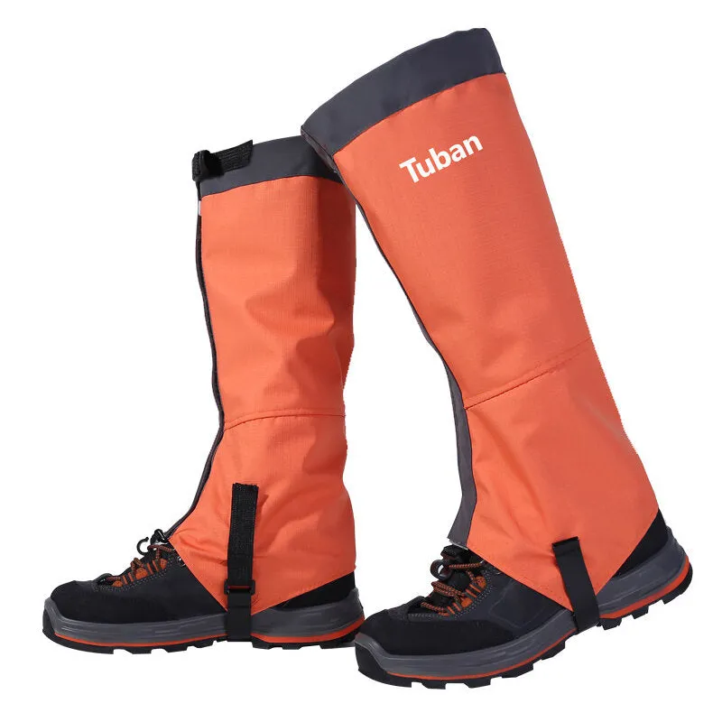 Non-Slip Snow Boots Cover Skiing Gaiters Adjustable Cover Camping Hiking Climbing