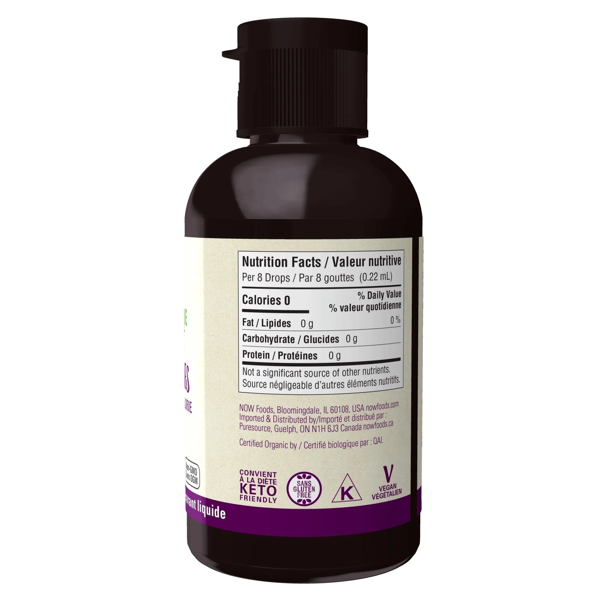 Now Organic Monk Fruit Liquid, Unflavoured 59mL