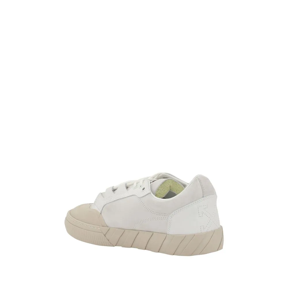 Off-White Vulcanized 779 Men Ivory Sneakers Suede Leather Low Top Trainer Shoes