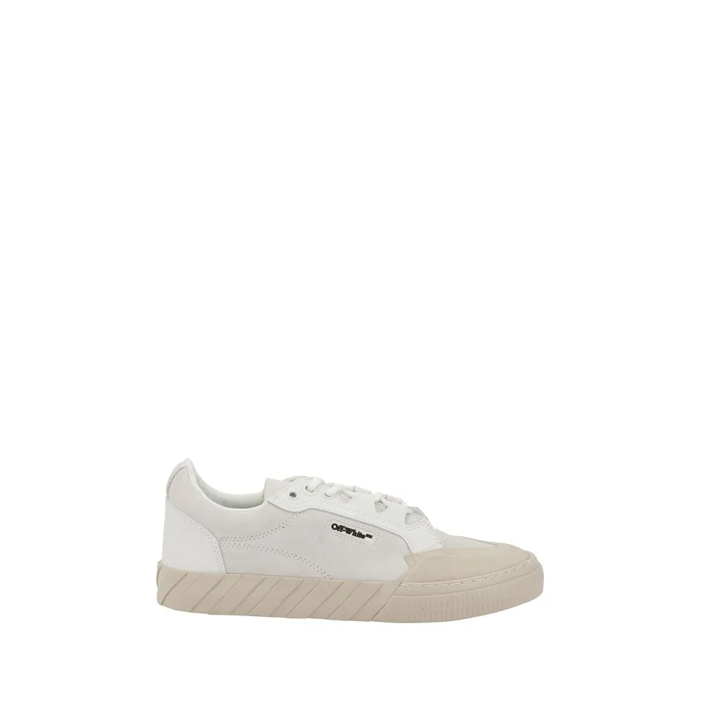 Off-White Vulcanized 779 Men Ivory Sneakers Suede Leather Low Top Trainer Shoes