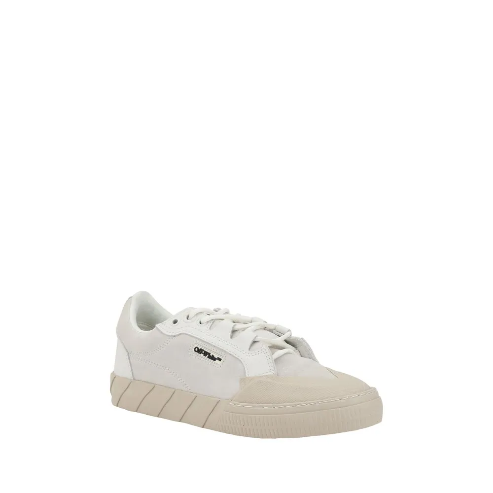 Off-White Vulcanized 779 Men Ivory Sneakers Suede Leather Low Top Trainer Shoes