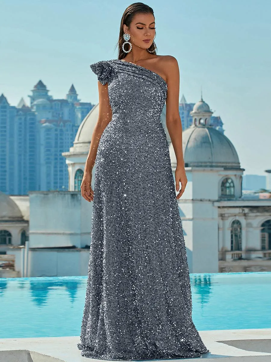 One Shoulder Prom Dress XJ913