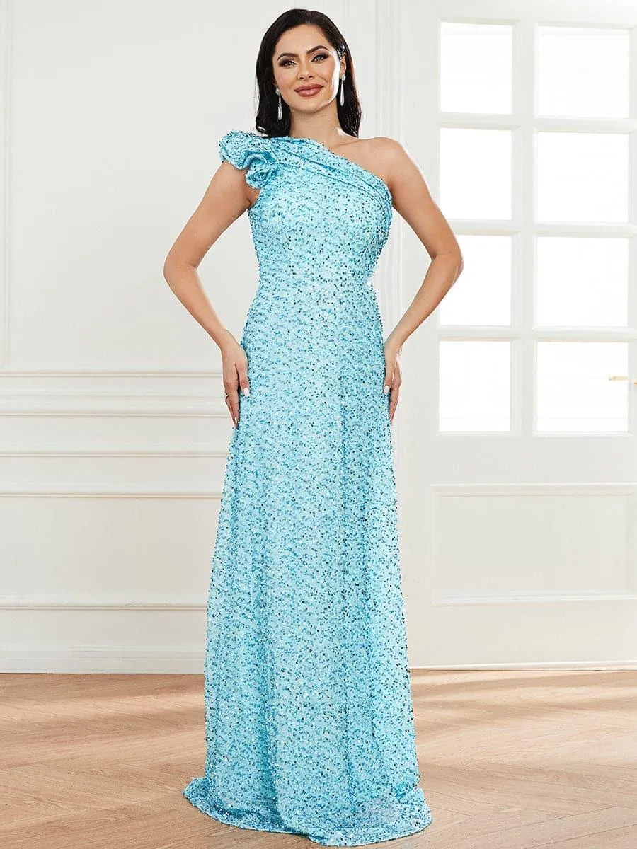 One Shoulder Prom Dress XJ913
