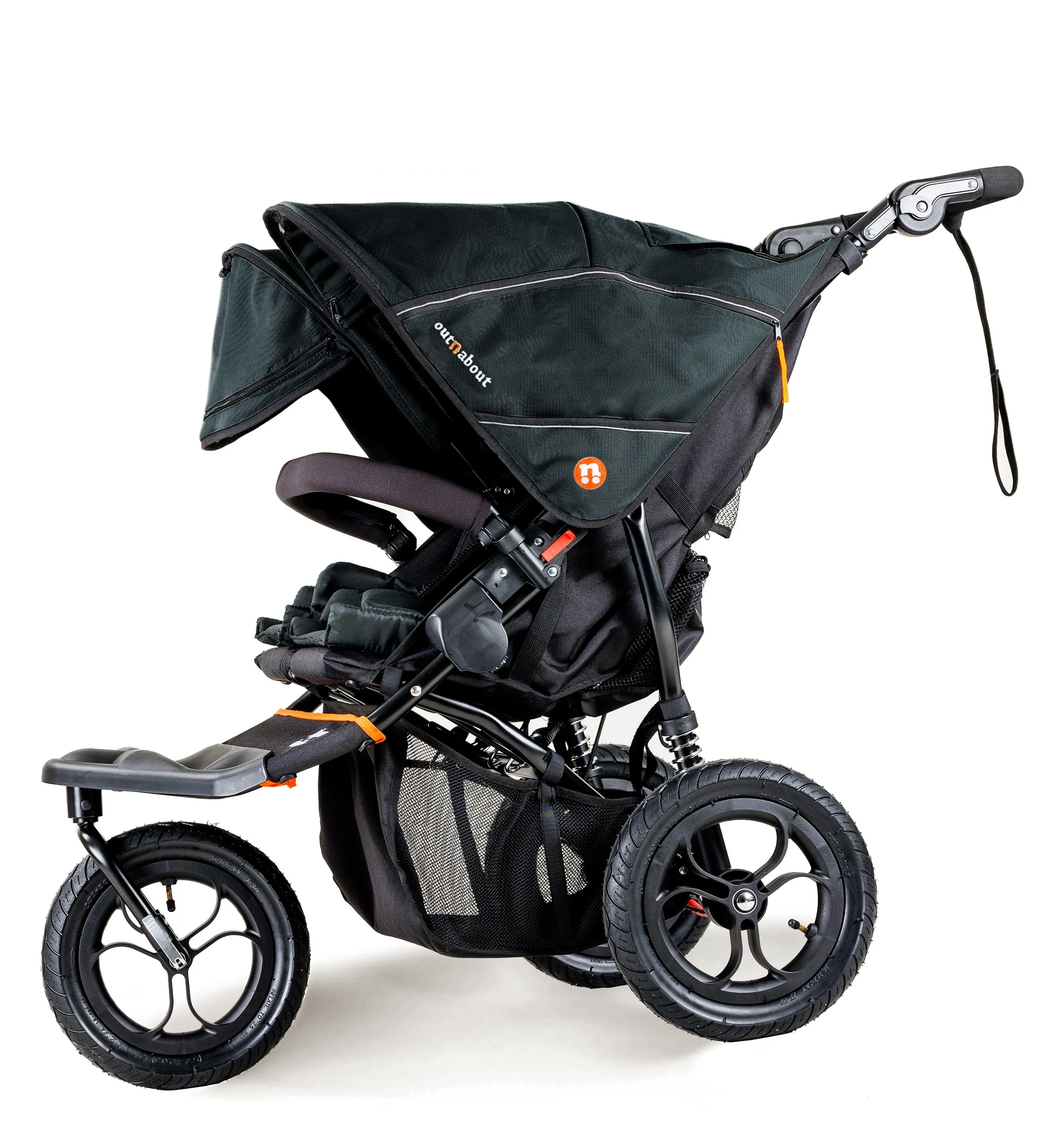 Out n About Double Nipper V5 Newborn & Toddler Starter Bundle - Summit Black - Delivery Late March