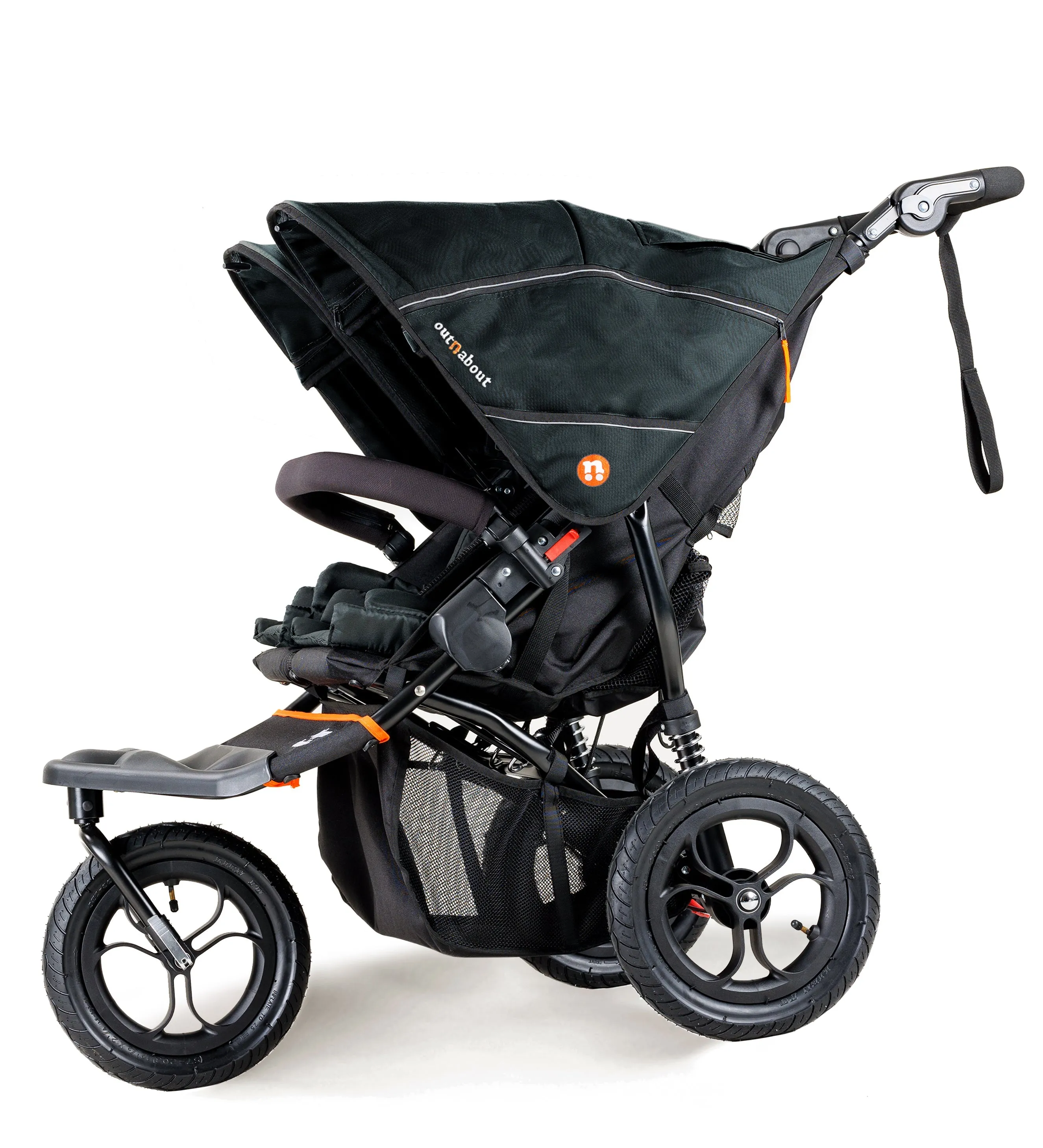 Out n About Double Nipper V5 Newborn & Toddler Starter Bundle - Summit Black - Delivery Late March