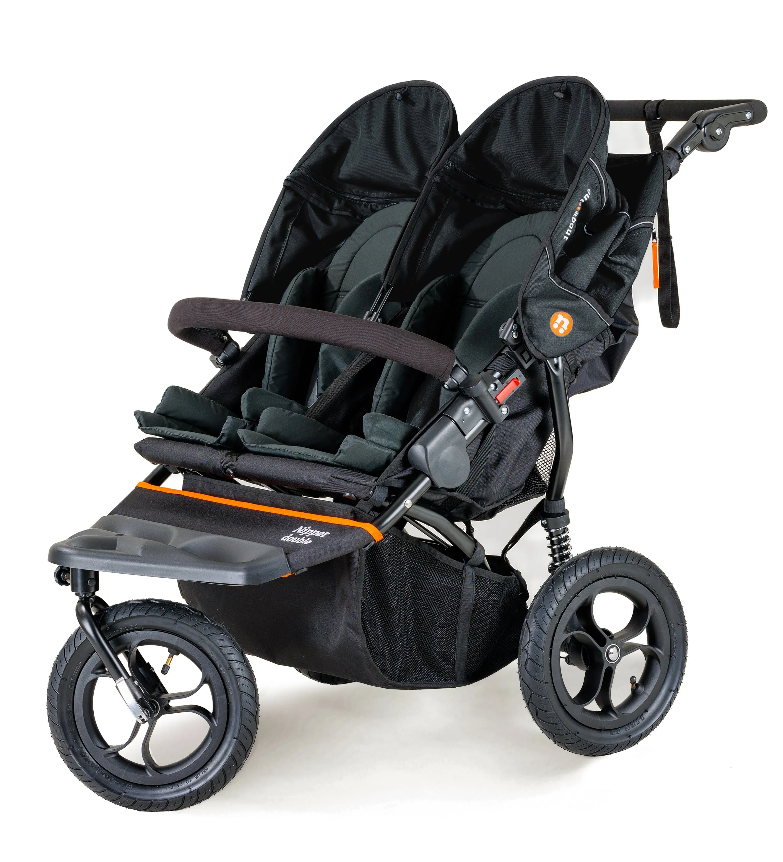 Out n About Double Nipper V5 Newborn & Toddler Starter Bundle - Summit Black - Delivery Late March