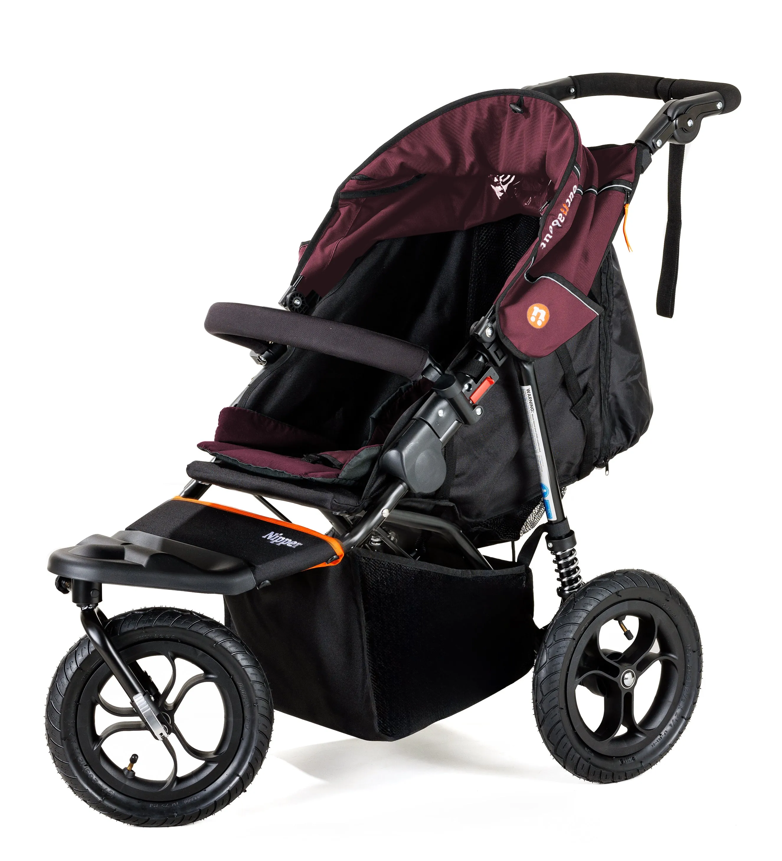 Out n About Single Nipper V5 - Brambleberry Red - Please allow 7 days for delivery