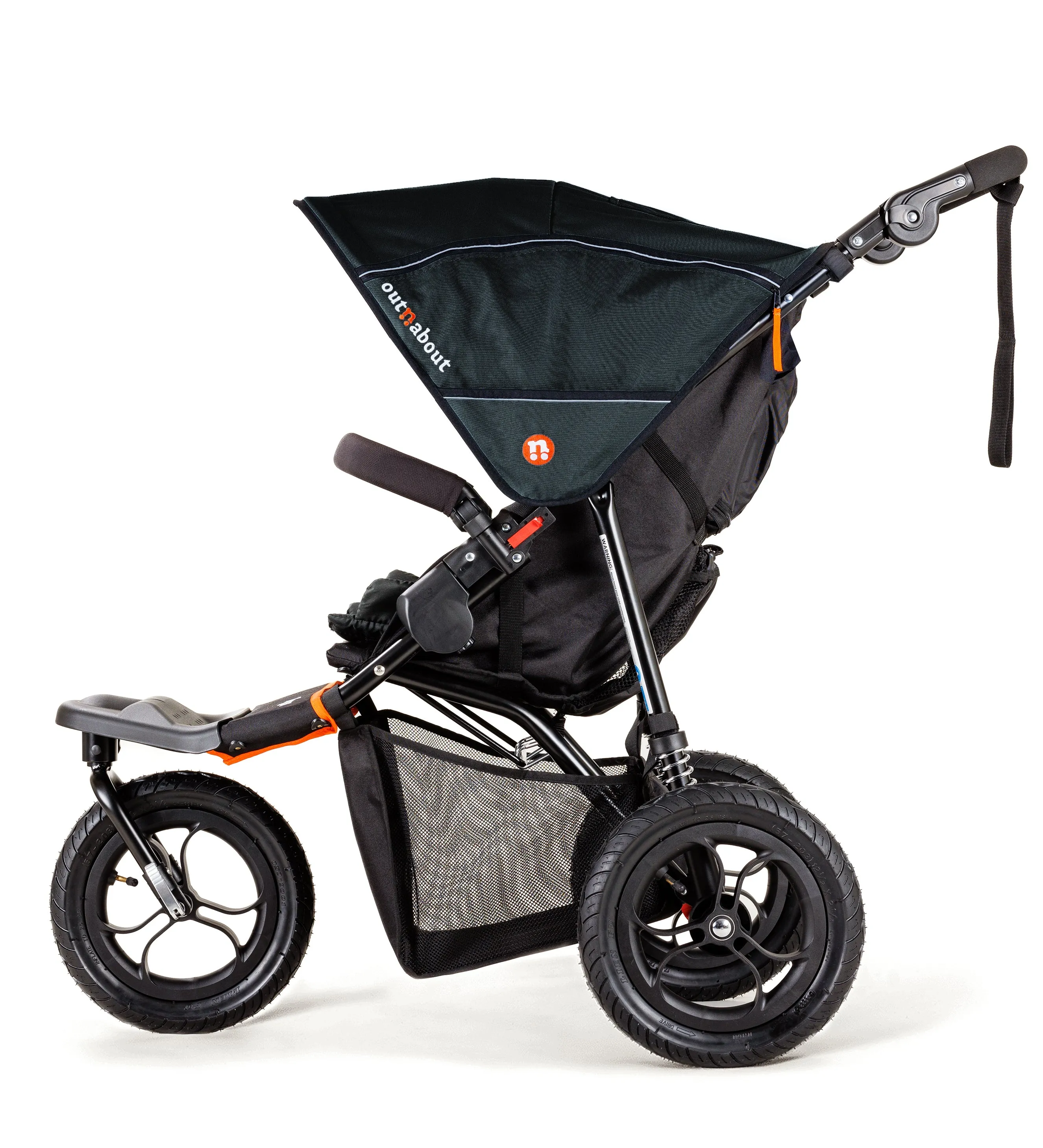 Out n About Single Nipper V5 - Summit Black - Please allow 7 days for delivery