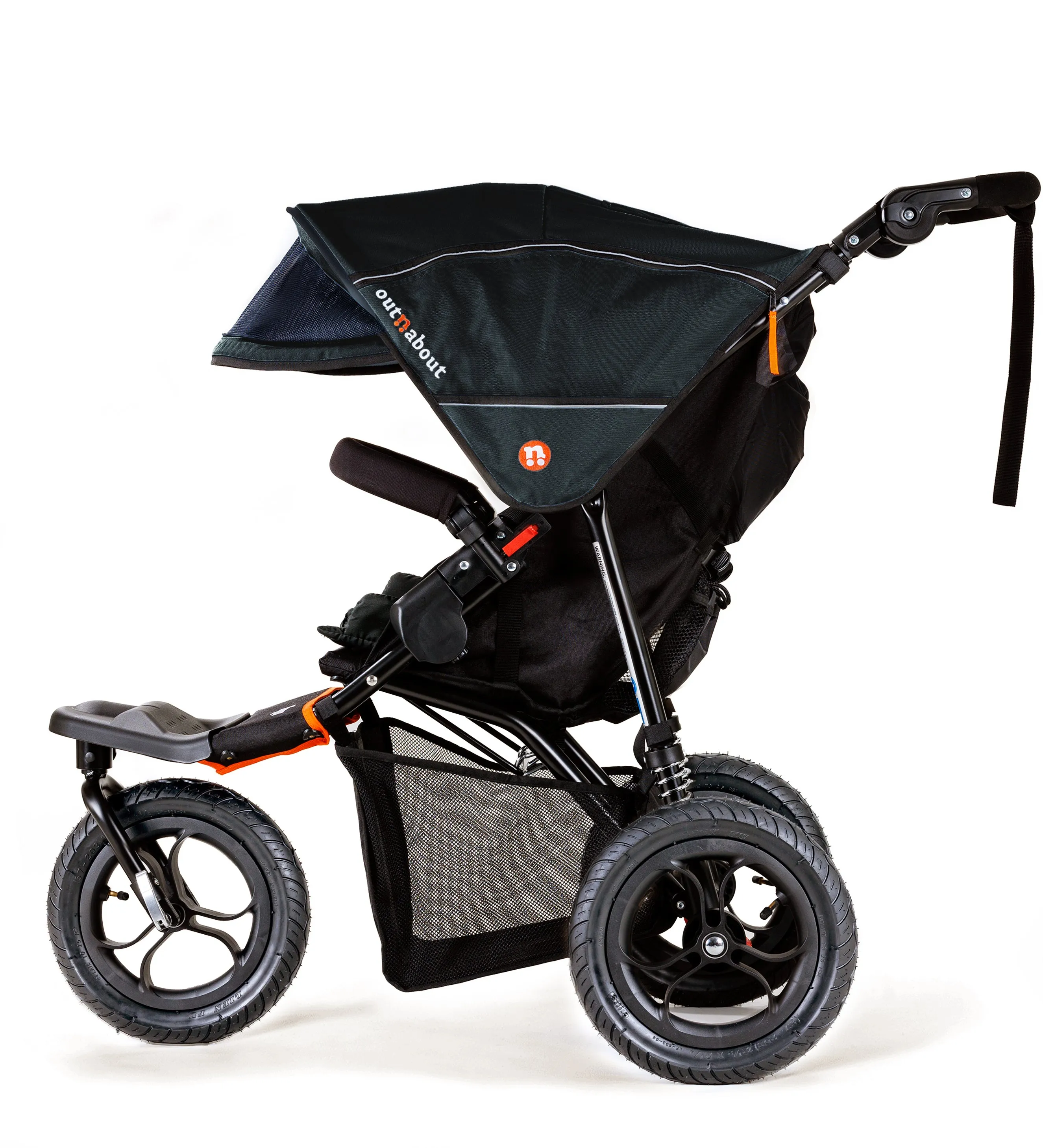 Out n About Single Nipper V5 - Summit Black - Please allow 7 days for delivery