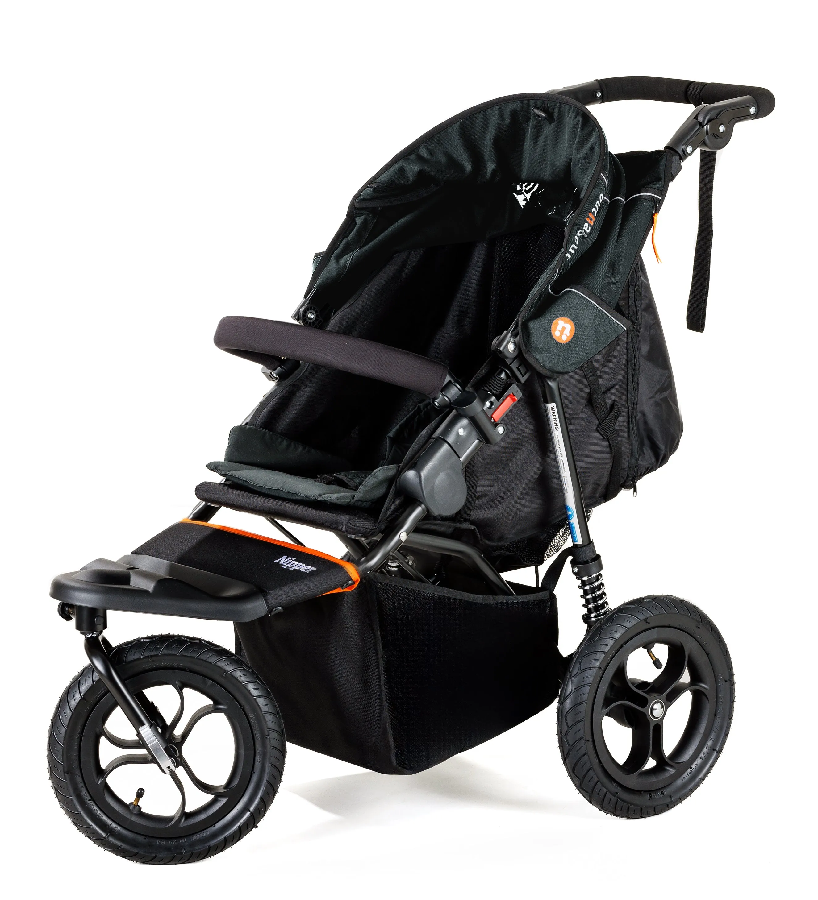 Out n About Single Nipper V5 - Summit Black - Please allow 7 days for delivery