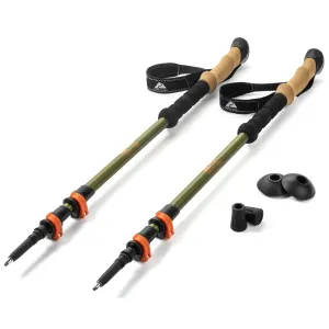 Ozark Trail Brand Aluminum Adjustable Quick Lock Trekking Poles with Cork Grip, 2 Hiking Poles - open_box