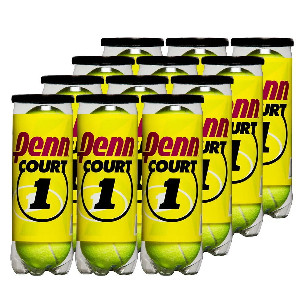 Penn Court 1 Tennis Balls (12 Can Case)