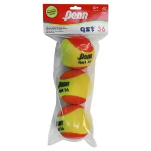 Penn QST 36 Foam Red Junior Tennis Balls (3 Pack)