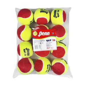 Penn QST 36 Quick Start Red Junior Tennis Balls (12 Pack)