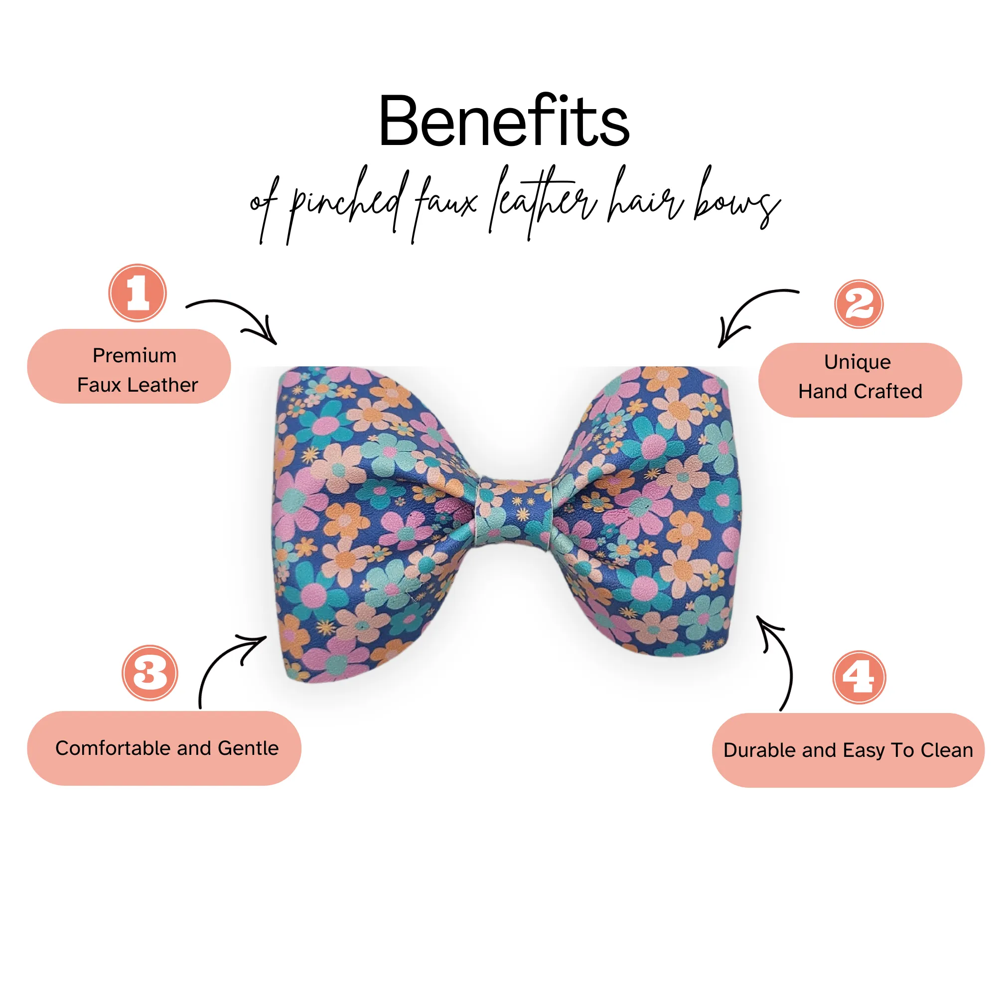 Pink Pinch Hair Bow