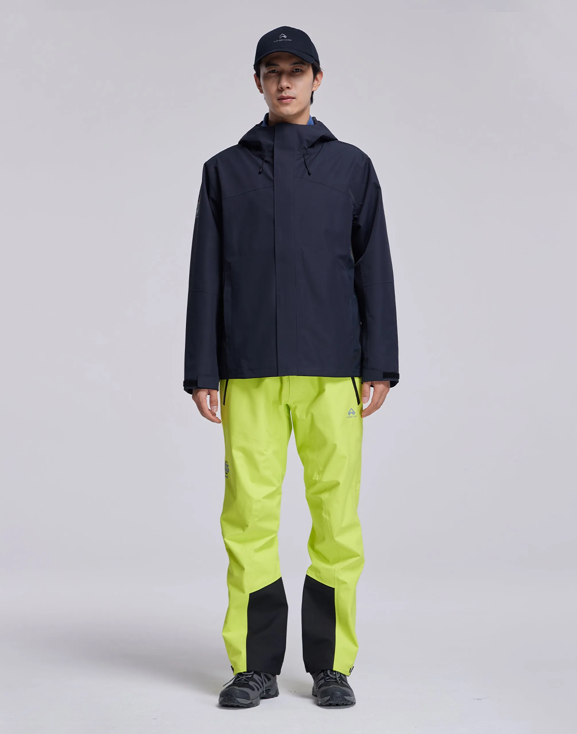 Pioneer Camp Men's Waterproof Ski Pants – Windproof, Lightweight, Full-Zip Design