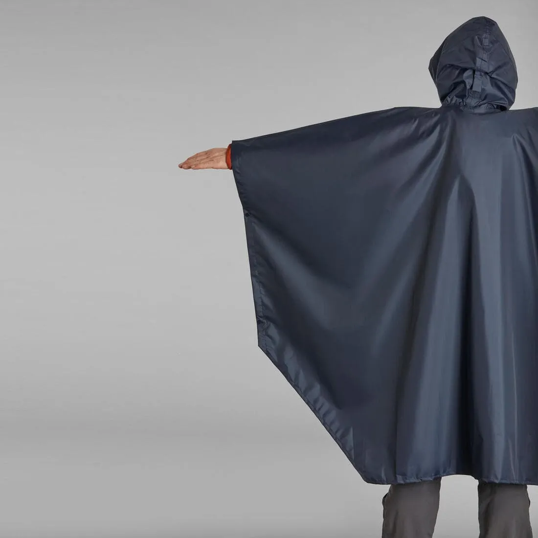 Poncho pluie de randonnée - forclaz mt 100 bleu 30l
