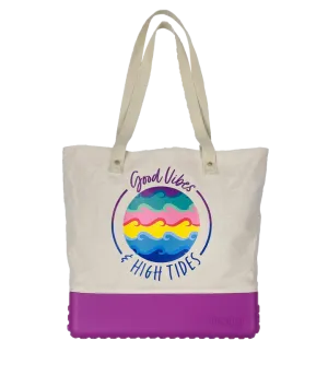 Printed Canvas Bogg Bag - Good Vibes