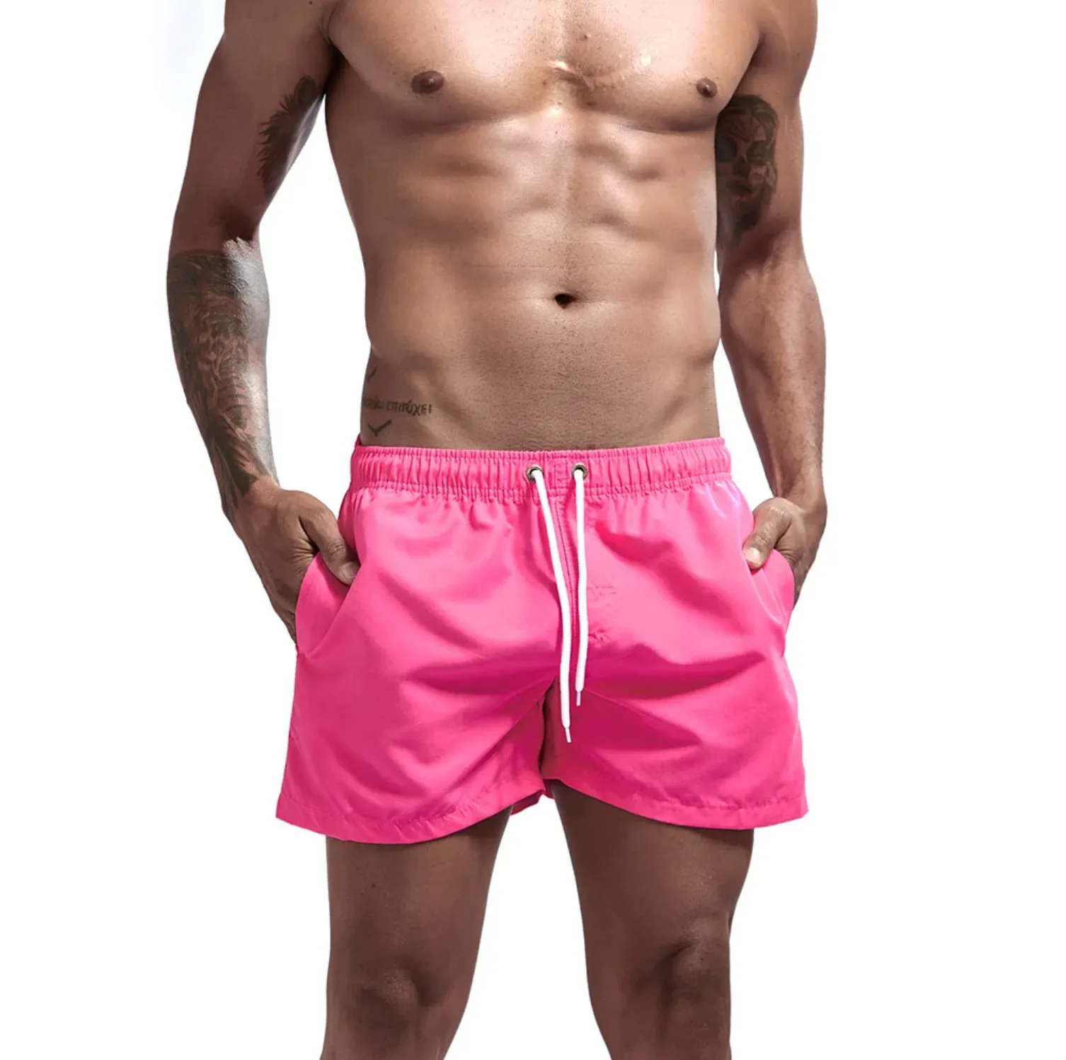 "SWIM" Maillot de bain Short de plage Homme couleur Kaki -  URB1™