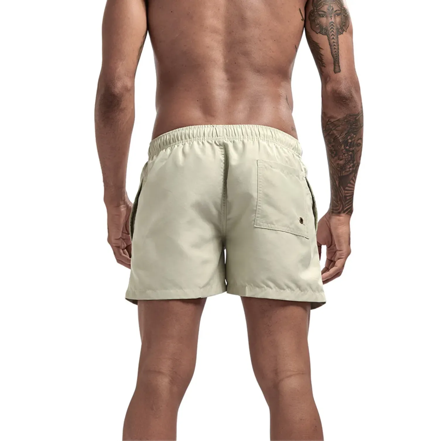 "SWIM" Maillot de bain Short de plage Homme couleur Kaki -  URB1™