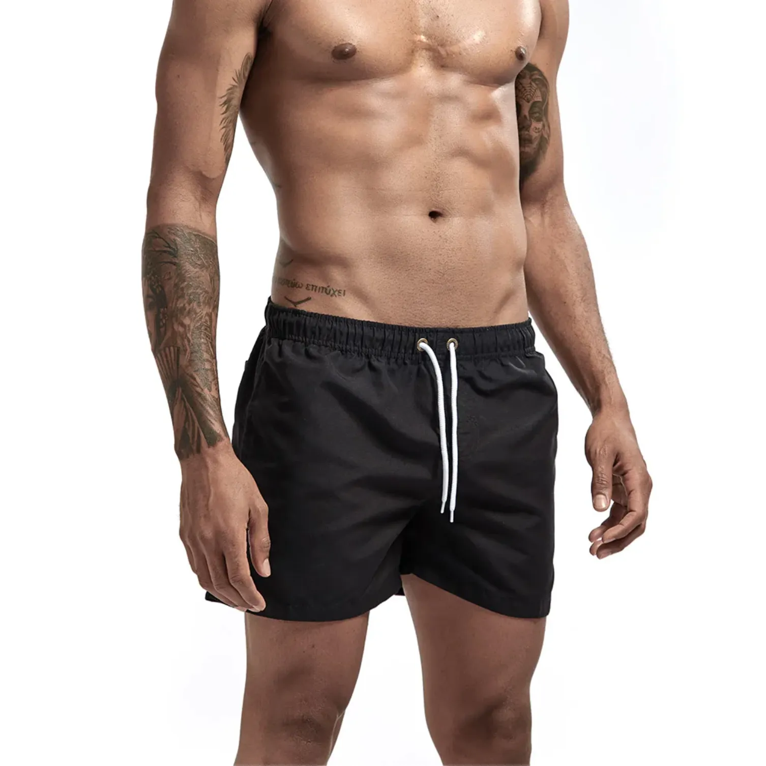 "SWIM" Maillot de bain Short de plage Homme couleur Kaki -  URB1™
