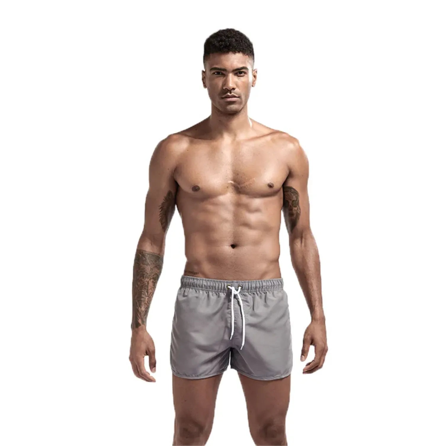 "SWIM" Maillot de bain Short de plage Homme couleur Kaki -  URB1™