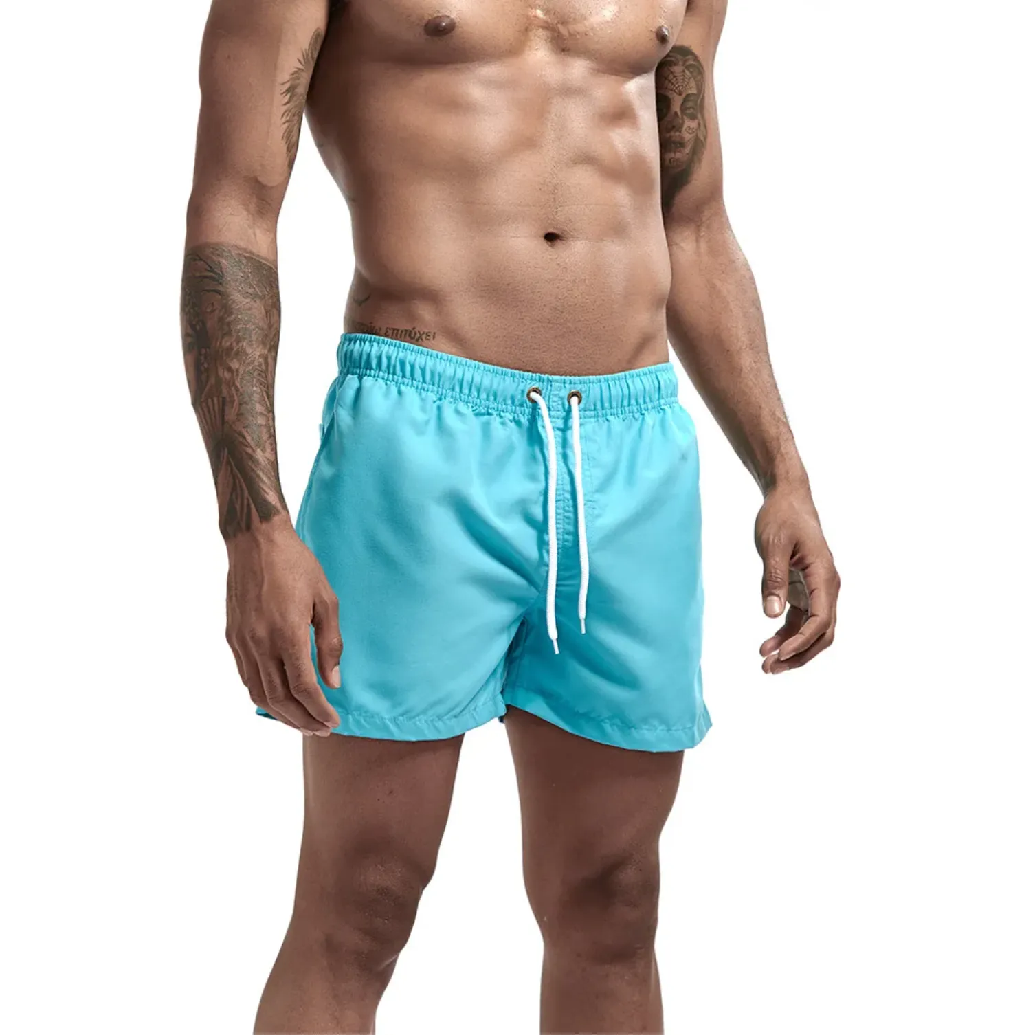 "SWIM" Maillot de bain Short de plage Homme couleur Kaki -  URB1™